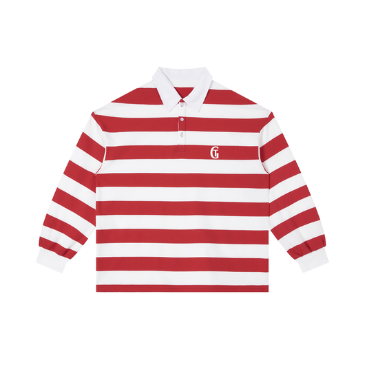 Gestreiftes Polo Langarm
