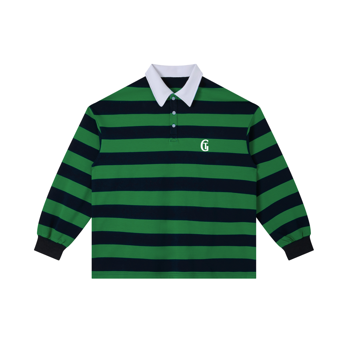 Gestreiftes Polo Langarm